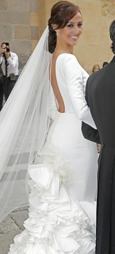El vestido de novia de Verónica Gutiérrez en su boda con Miguel Angel Perera
