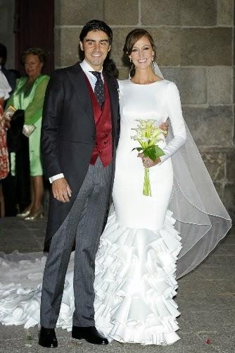 El vestido de novia de Verónica Gutiérrez en su boda con Miguel Angel Perera