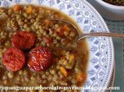 Soja verduritas chorizo