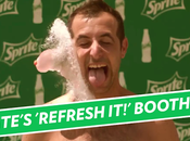 Sprite combate calor divertida refrescante cámara super lenta conectada Facebook