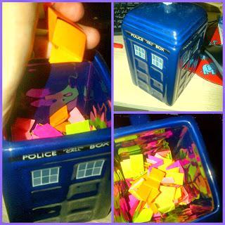 Tardis book mug