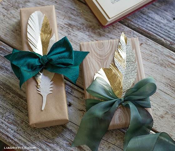 DIY...CON PLUMAS DORADAS