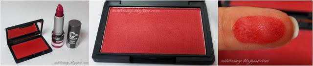 swatch colorete sleek flushed clon mac fever maquillalia