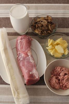 Paso a paso: Solomillo de cerdo en hojaldre con manzana y paté.