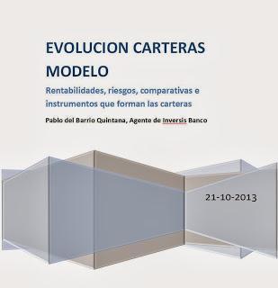 Evolución Carteras Modelo hasta el 21 de Octubre de 2013