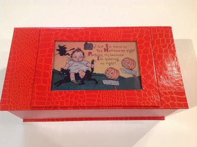 Truco o trato?  Caja para los caramelos de Halloween en simil piel