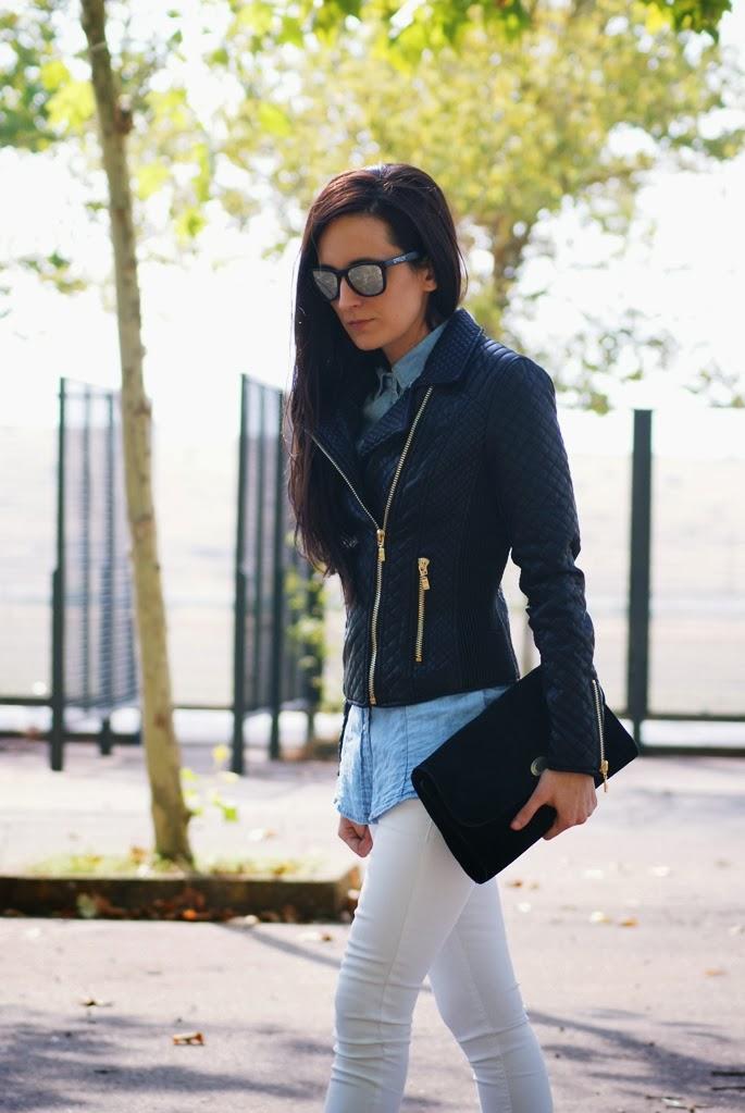 QUILTED BIKER JACKETJacket:Persun , Shirt: Stradivarius, ...