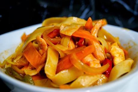 Fetuccini  Chinese Style