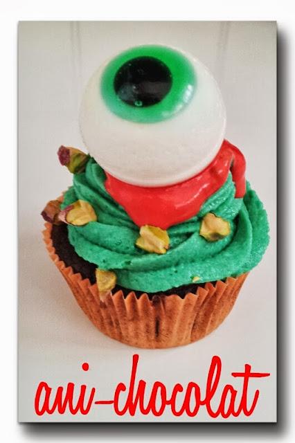 Cupcakes Halloween!! (chocolate y pistacho)