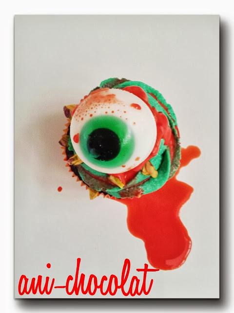 Cupcakes Halloween!! (chocolate y pistacho)