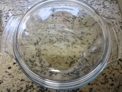 Pan de ajo y orégano en Pyrex