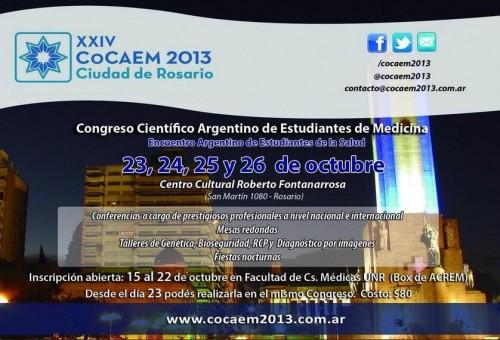 CoCAEM2013 500x340 CoCAEM 2013, Rosario   Estaré disertando