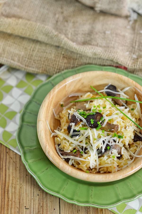 Arroz Basmati con salteado de setas