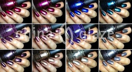 Autumn Nights Fall 2013 Collection China Glaze swatches