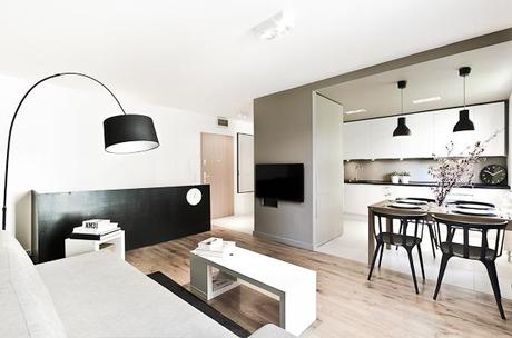 Un elegante apartamento de líneas rectas Un elegante apartamento de líneas rectas