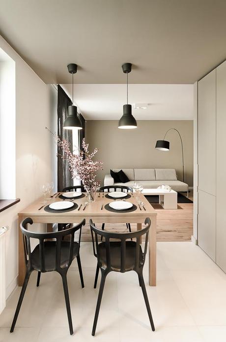 Un elegante apartamento de líneas rectas Un elegante apartamento de líneas rectas