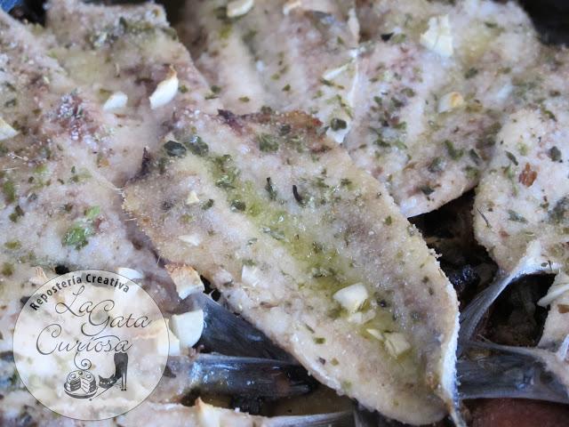 CAZUELA DE BOQUERONES AL HORNO
