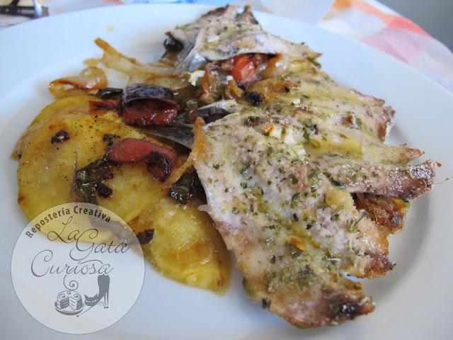 CAZUELA DE BOQUERONES AL HORNO