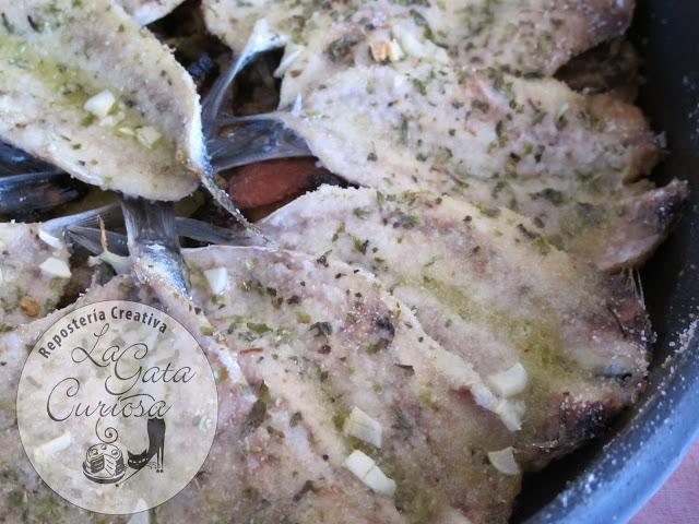 CAZUELA DE BOQUERONES AL HORNO