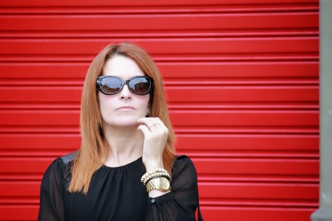 Lace and chiffon overlay