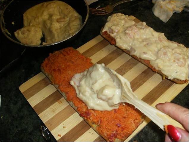 CHAPATA  RELLENA  GRATINADA