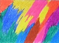 Pintando con ceras: dibujo sorpresa