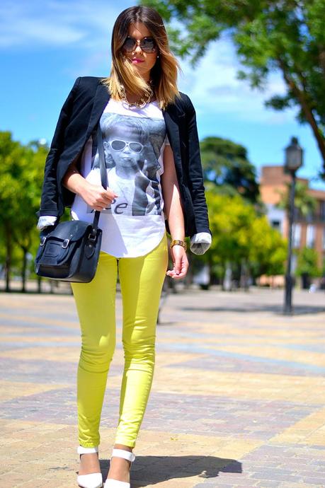 YELLOW, BLACK AND WHITE