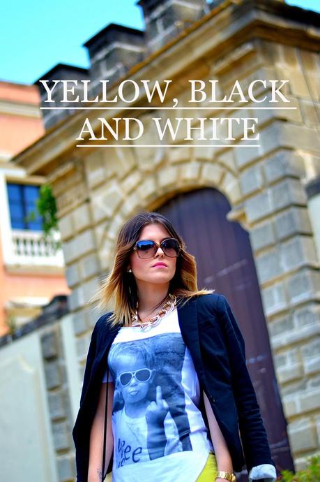 YELLOW, BLACK AND WHITE