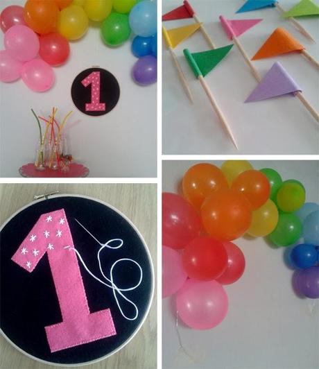 UNA FIESTA DE CUMPLEAÑOS ARCO IRIS