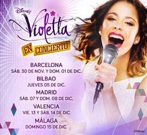 Conciertos de Violetta en España