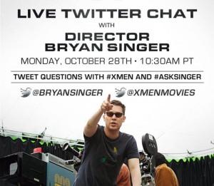 Charla con Bryan Singer en Twitter