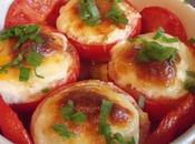 Tomates rellenos huevo queso
