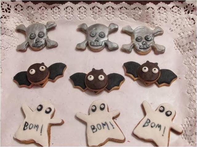 GALLETAS  DE   HALLOWEEN, OJOS Y CALAVERAS