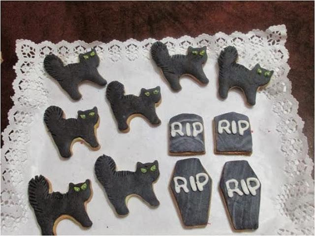 GALLETAS  DE   HALLOWEEN, OJOS Y CALAVERAS