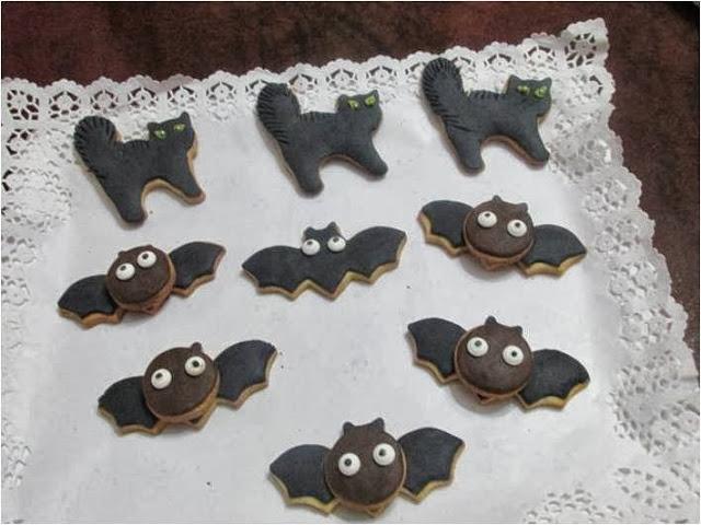 GALLETAS  DE   HALLOWEEN, OJOS Y CALAVERAS