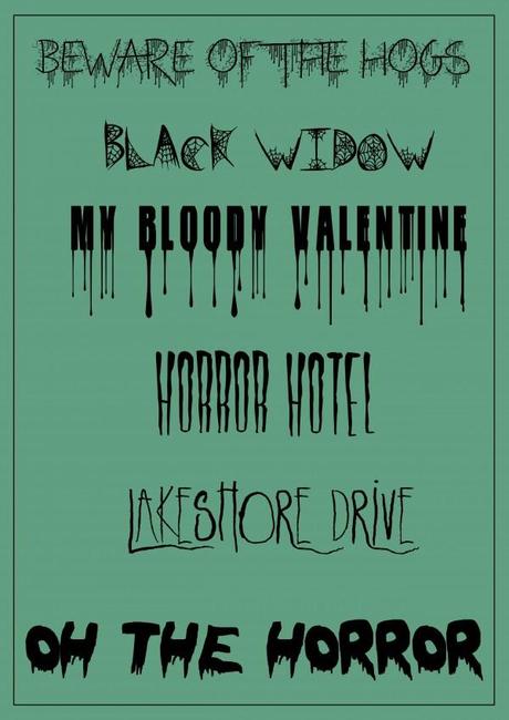 Typography. Halloween