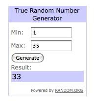 Resultado sorteo Las Cinco en Punto II