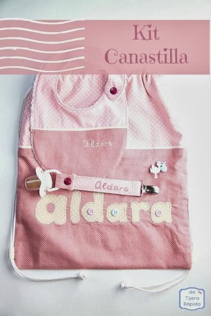 canastilla recien nacida en rosa