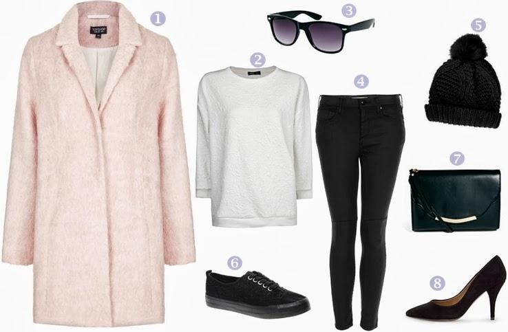 pink coat look