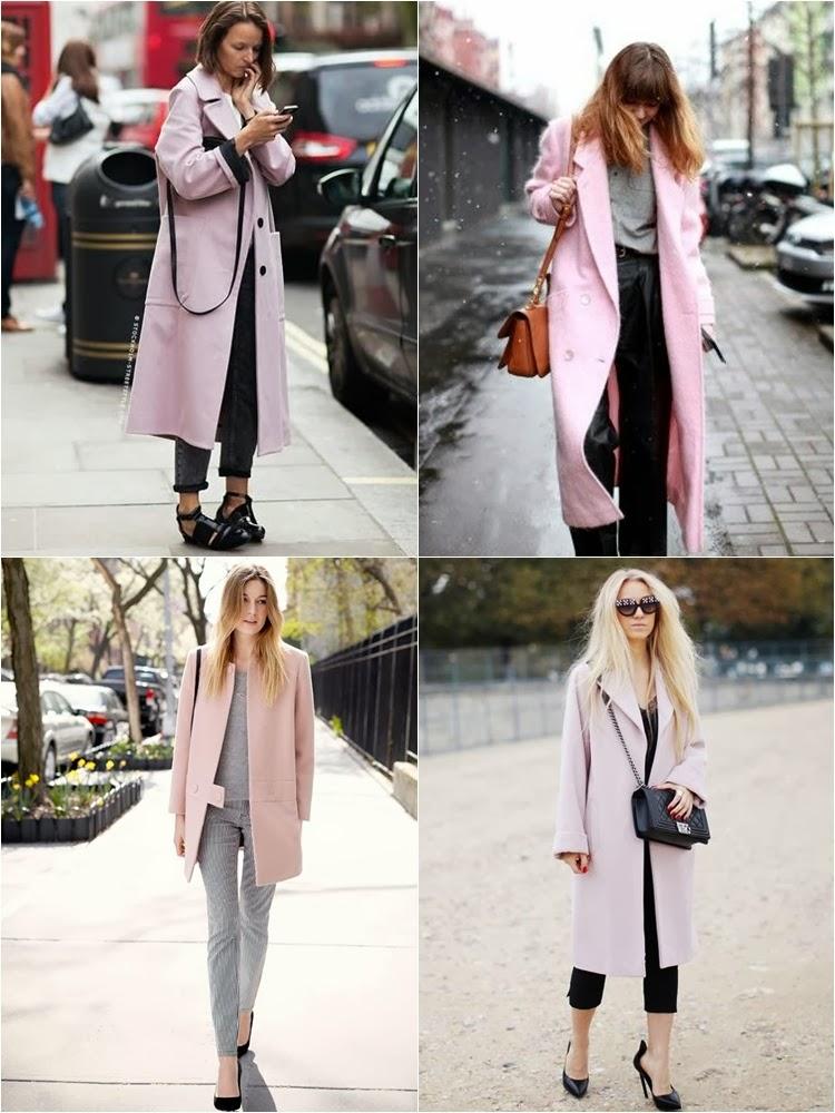 pink coat looks