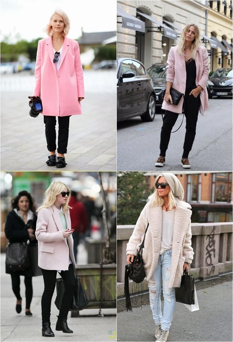 pink coat looks