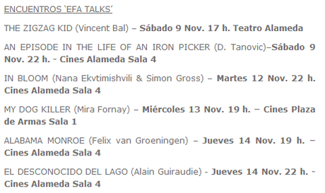 Programa EFA Talks 2013