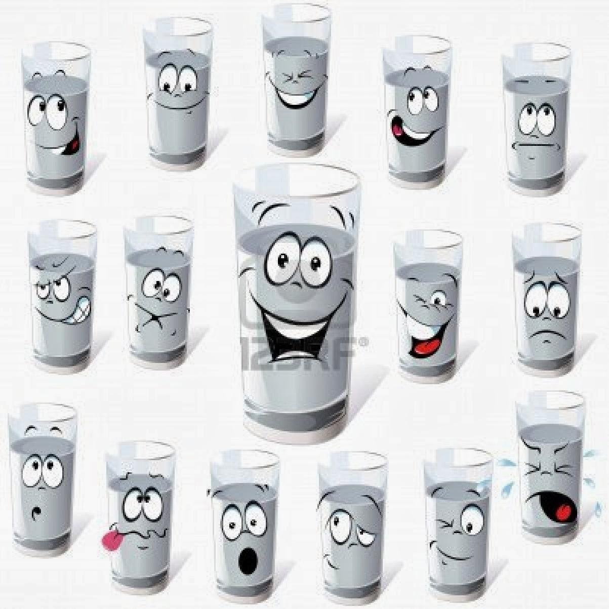 Beber la leche en vaso