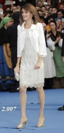 Dña. Letizia en los Premios Príncipe de Asturias. Todos sus looks desde 2.004