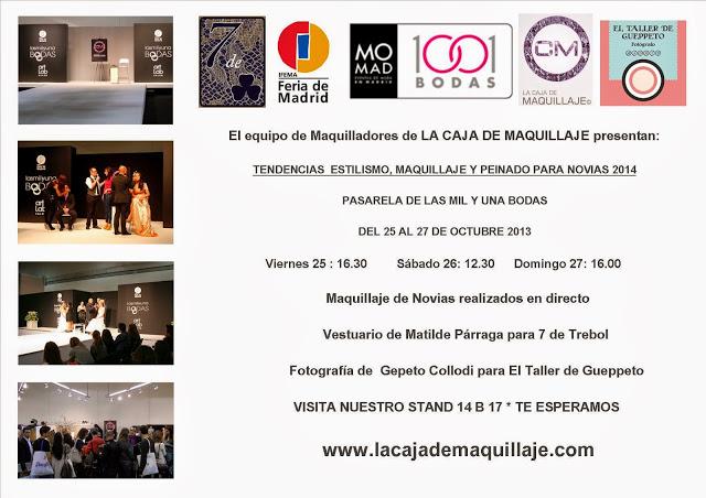 Maquilladores en la pasarela mostrando tendencias.