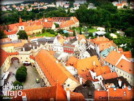 Hermoso pueblo de Cescky Krumlov Cescky Krumlov, en República Checa