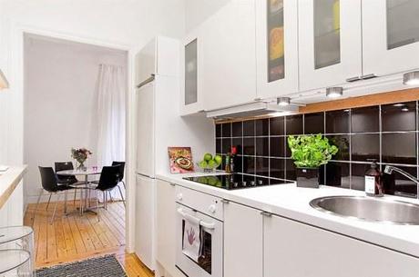 interiores espacios pequeños estilo nórdico decoración en blanco decoracion diseño interiores decoración cocinas cocinas pequeñas diseño decoración cocinas blancas nórdicas blog decoración aprovechar espacio interiores 