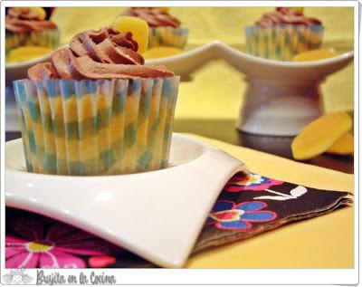 Cupcakes de Plátano y chocolate