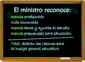 Que les dejen correr Pizarra por el paro educativo de hoy