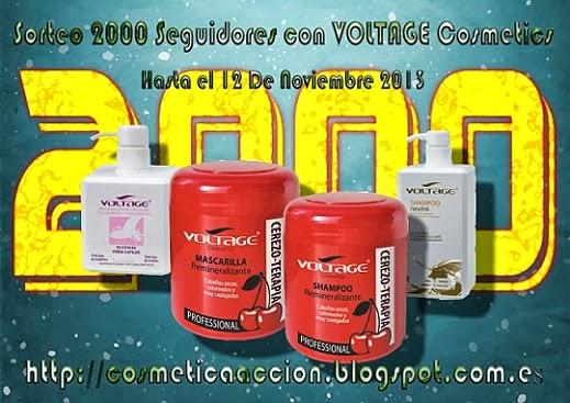 ¡SORTEO – 2000 Seguidores con VOLTAGE COSMETICS!